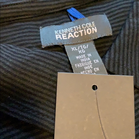 Size XL kenneth cole reaction black Stripper polo - Picture 4 of 5